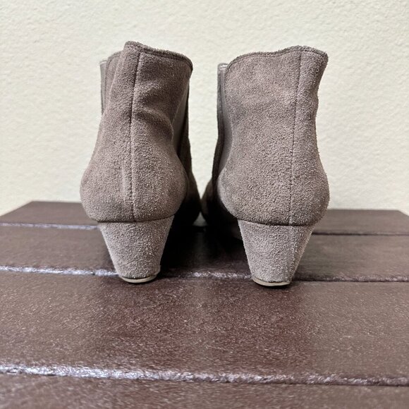 NINE WEST Suede Wedge Laynao Bootie Shootie Ankle Boot - Size 8M - Picture 6 of 16
